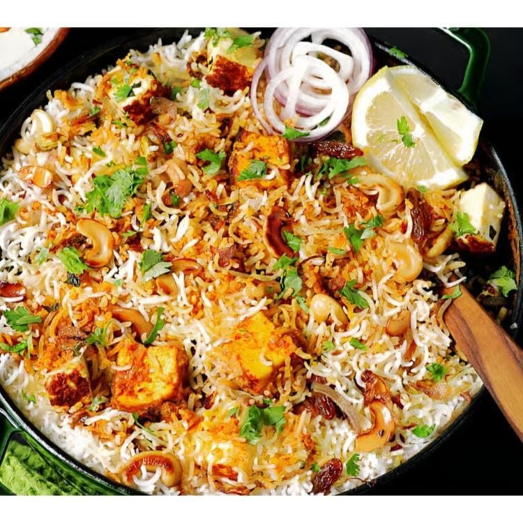 Paneer Biryani.