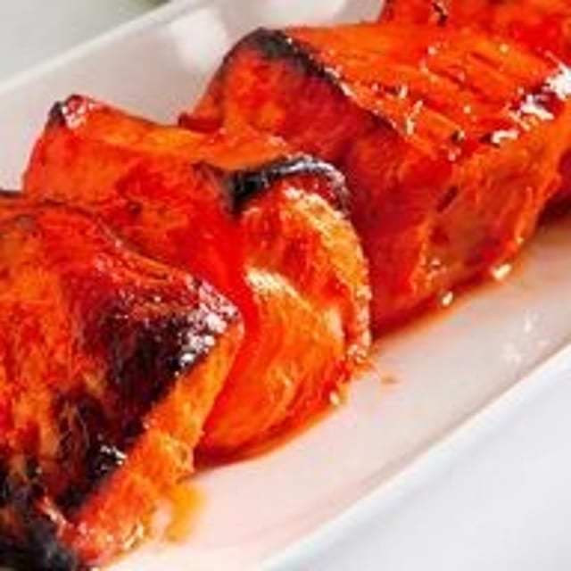 Tandoori Salmon Tikka.