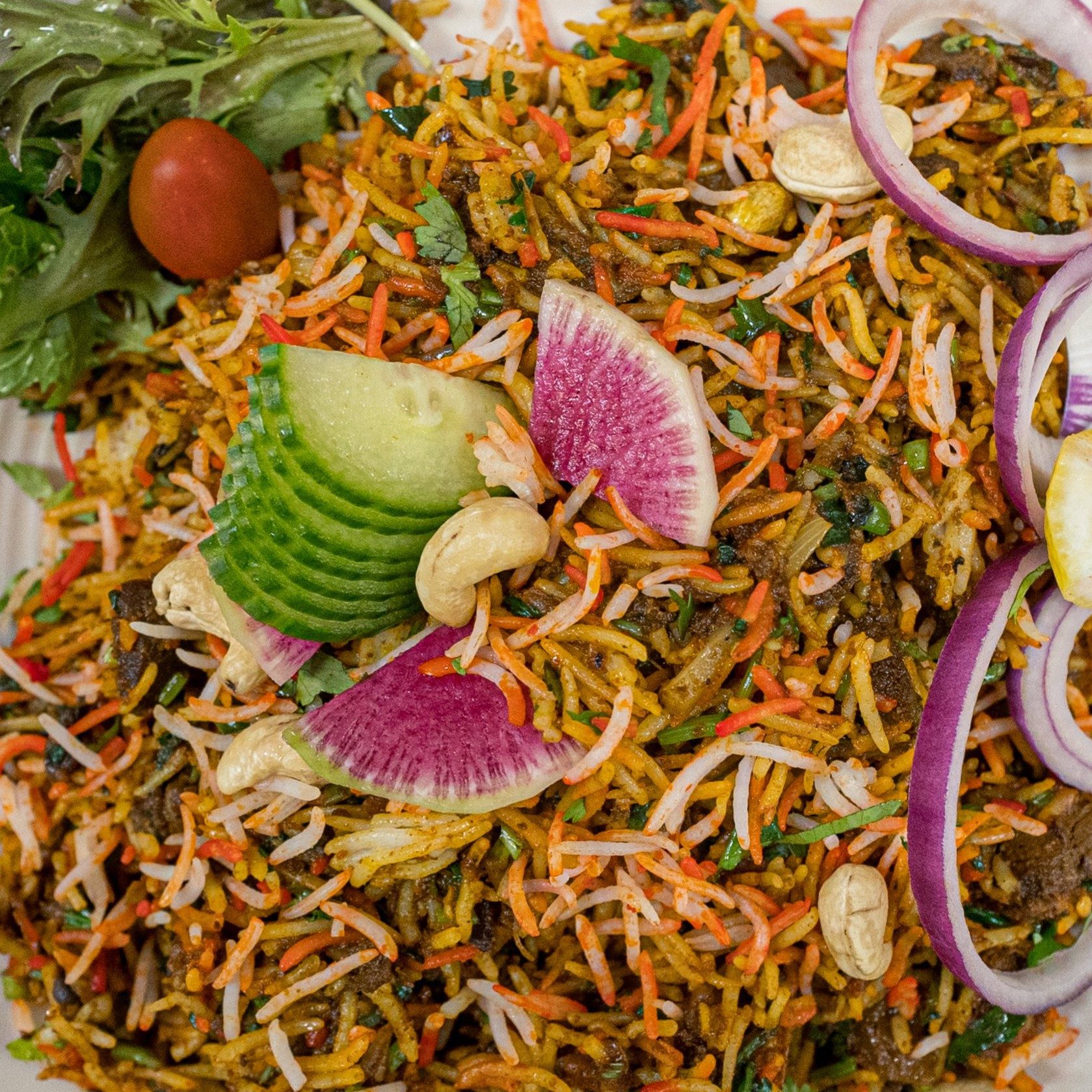 Goat Biryani.
