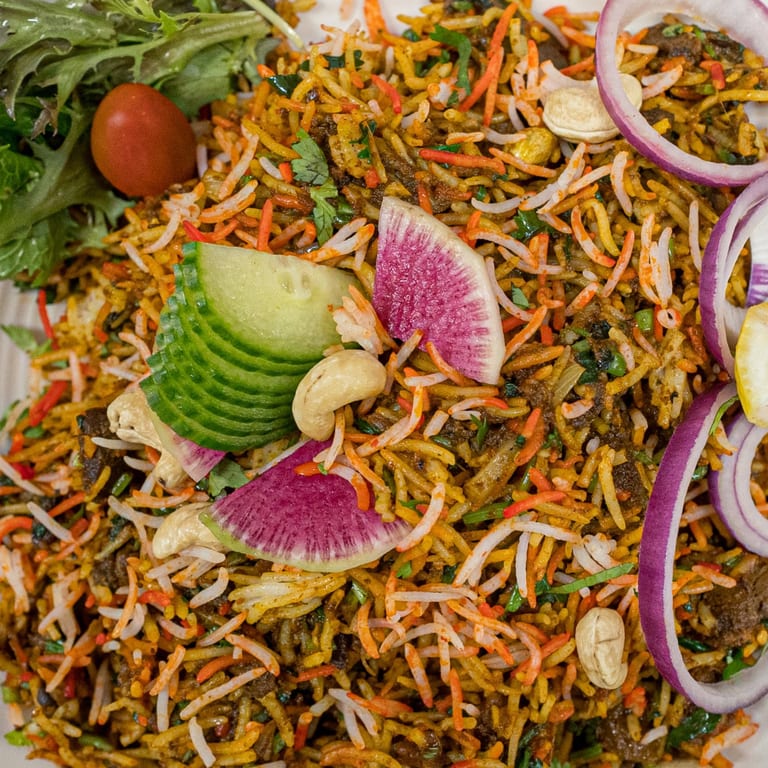 Delicious Goat Biryani Awaits