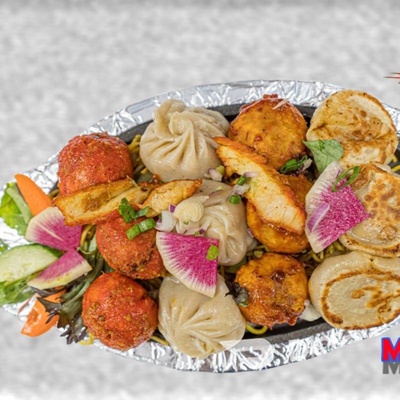 Veg Momo Platter.