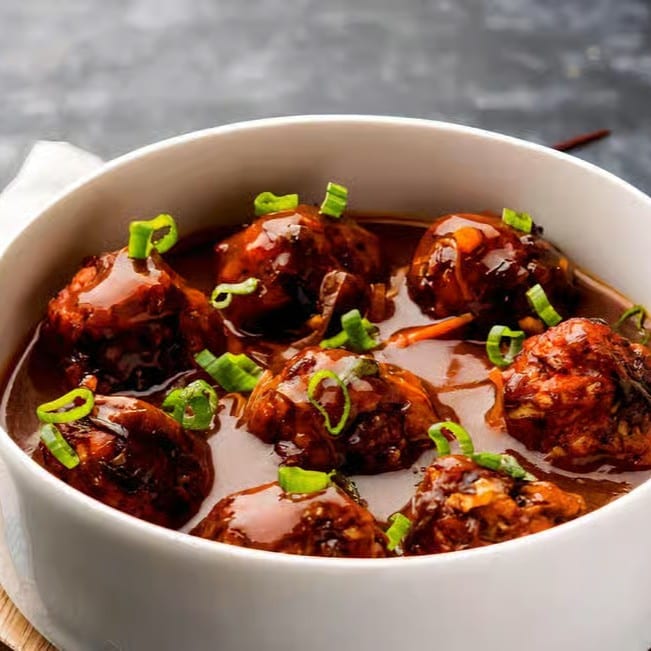 Chicken Manchurian-Gravy.