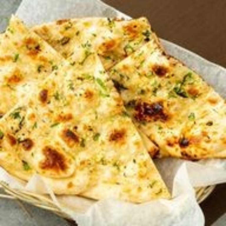 Delicious Garlic Naan Awaits