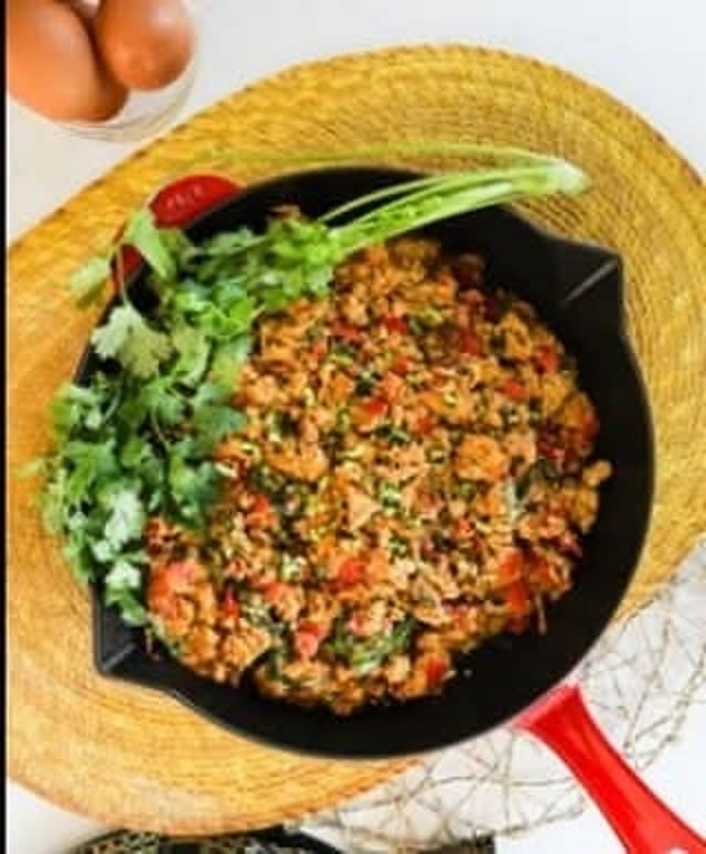 Egg Bhurji (Scrambled Eggs).