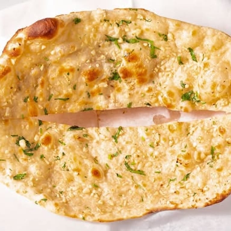 Delicious Garlic Naan Awaits